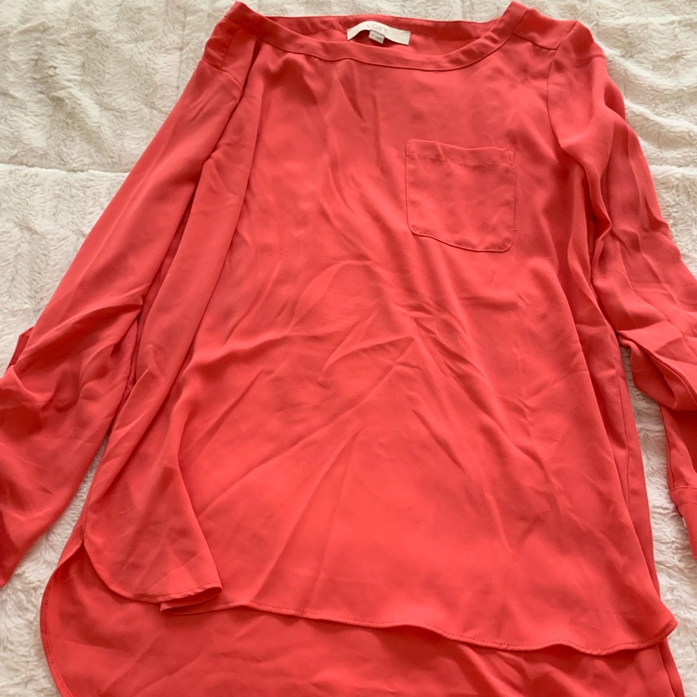 Loft Coral Blouse